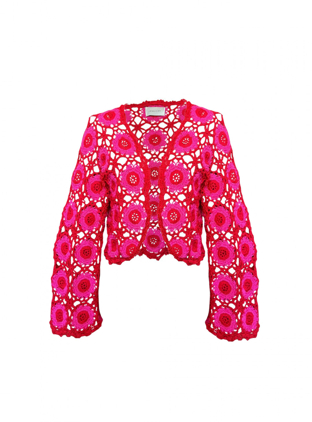 Mayra Cardigan Red by Jessica K on curated-crowd.com