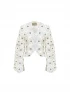 Mayra Cardigan White With Vintage Crystals by Jessica K on curated-crowd.com