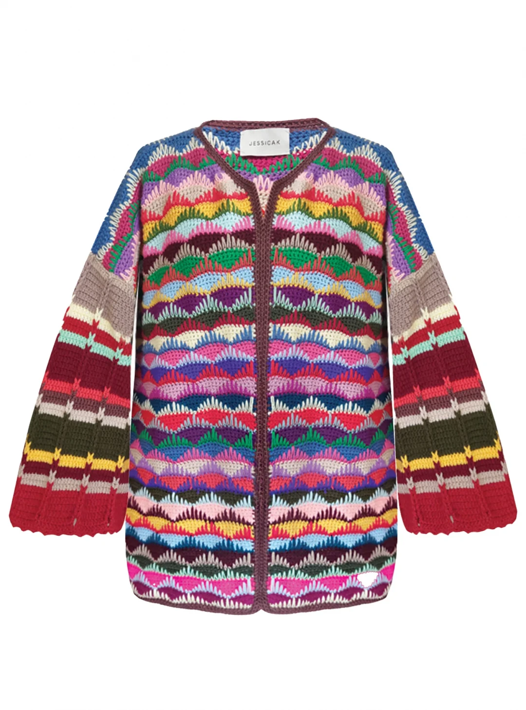 Mahalah Jacket Multicolor by Jessica K on curated-crowd.com