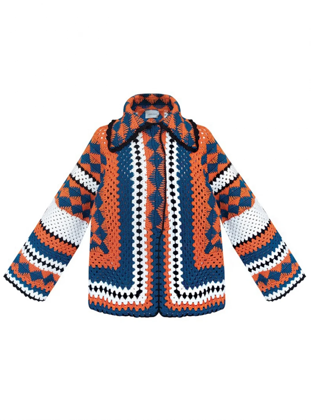 Talulah Jacket Petrol/Orange by Jessica K on curated-crowd.com