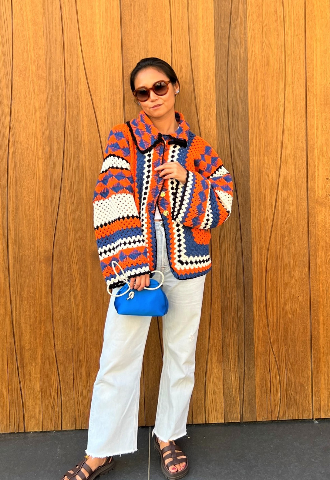 Talulah Jacket Petrol/Orange by Jessica K on curated-crowd.com