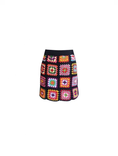 Saray Knit Skirt Pastel by Jessica K on curated-crowd.com