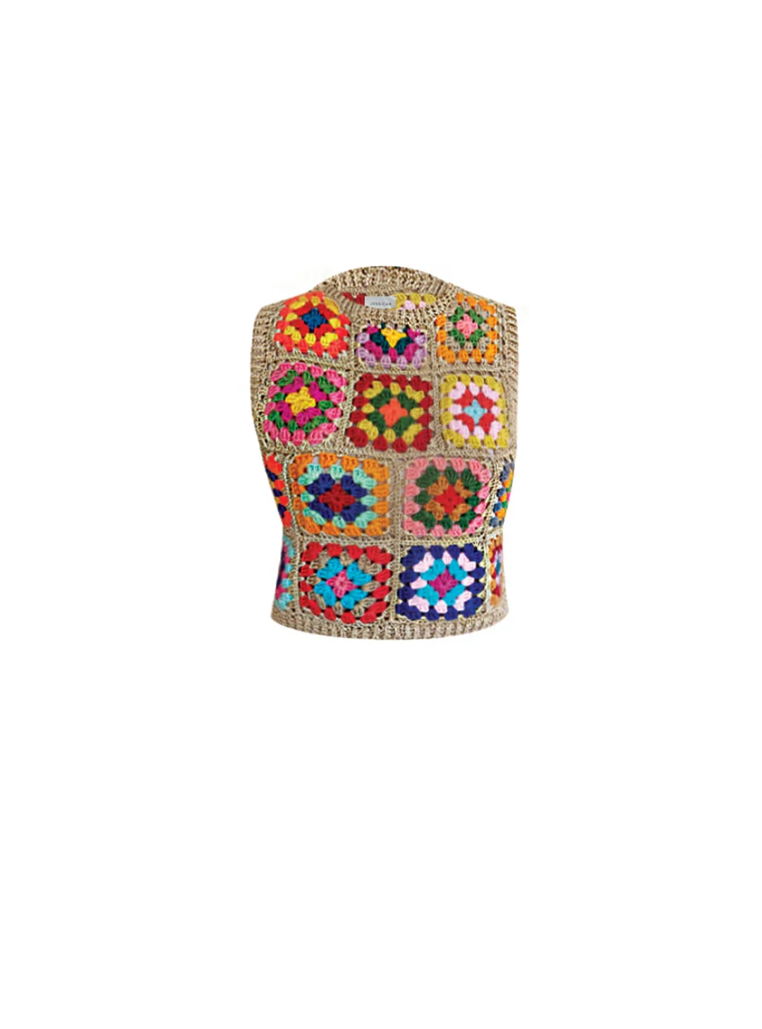 Saray Knit Gilet Gold by Jessica K on curated-crowd.com