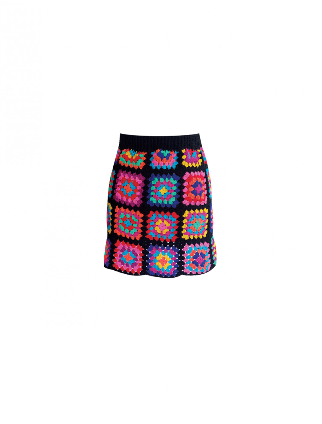 Saray Knit Skirt Fluo by Jessica K on curated-crowd.com