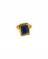 Lapis Set Oblong Wrapover Bezel Ring by Tay Jewellery on curated-crowd.com