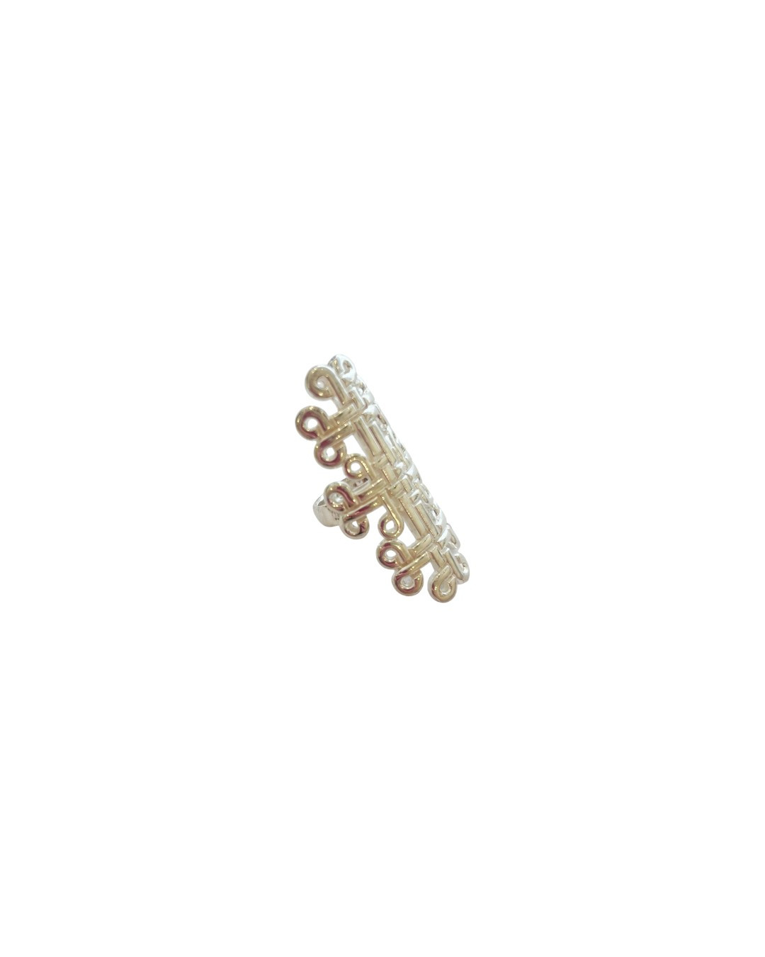 Interwoven Coptic Motif Panel Ring by Tay Jewellery on curated-crowd.com