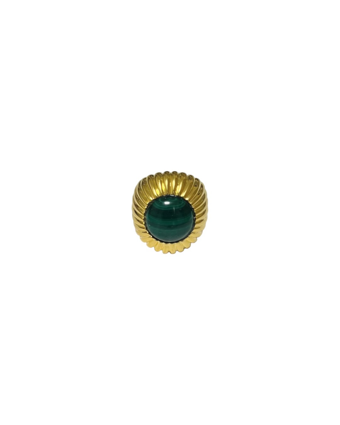 Begum Ring Malachite by Tay Jewellery on curated-crowd.com