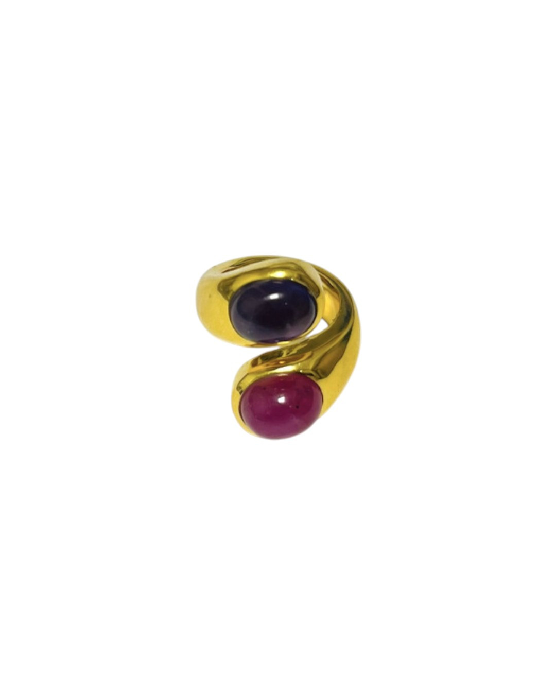 Amethyst and Ruby Set Athena Ring by Tay Jewellery on curated-crowd.com