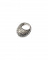 Basketwave Bombe Ring Silver by Tay Jewellery on curated-crowd.com