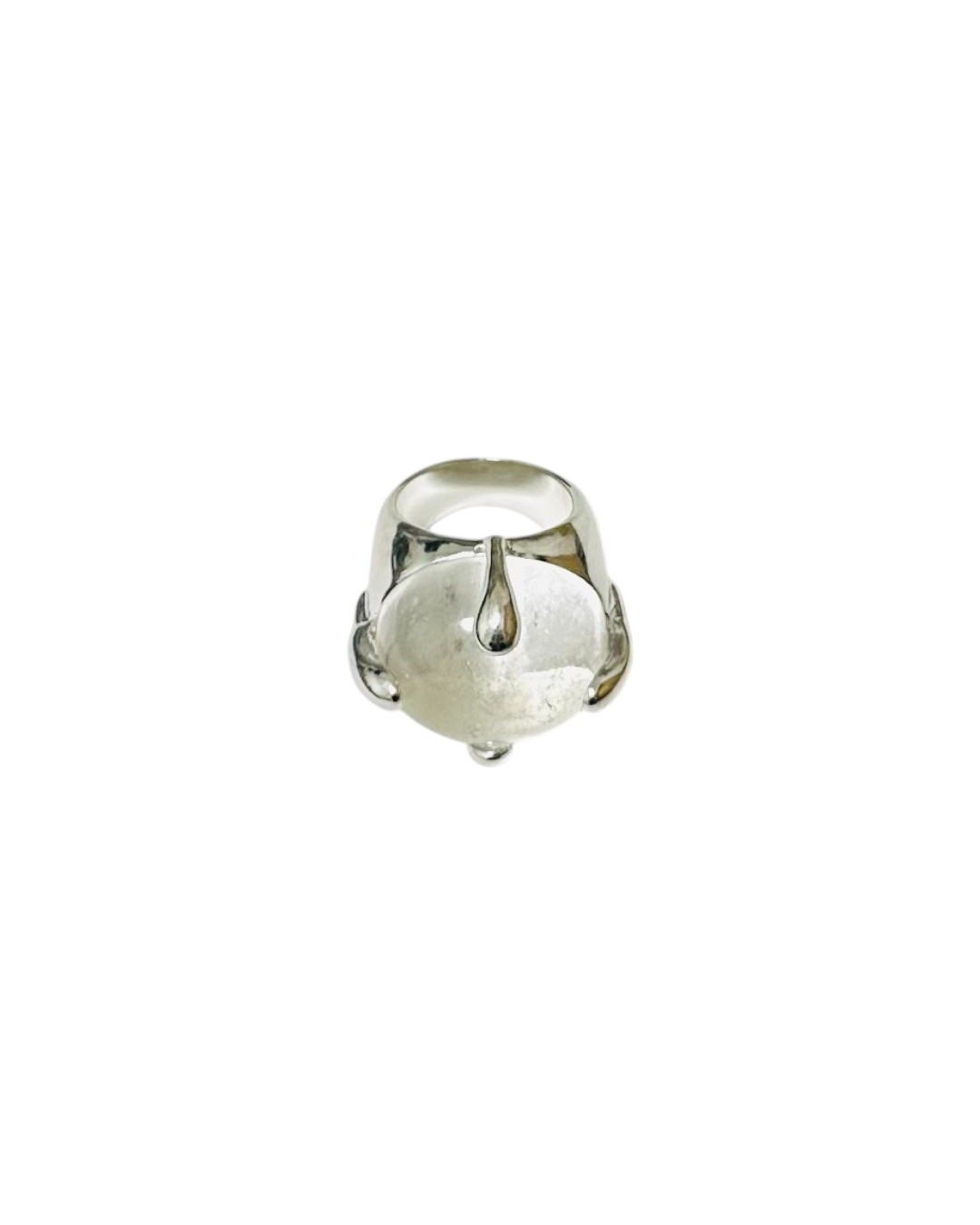 Rock Crystal Set Chrissie Ring by Tay Jewellery on curated-crowd.com