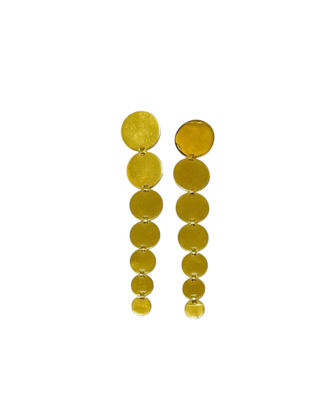 Graduated Disc Eardrops by Tay Jewellery on curated-crowd.com