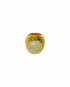 Prehnite Set Chiselled Ring by Tay Jewellery on curated-crowd.com
