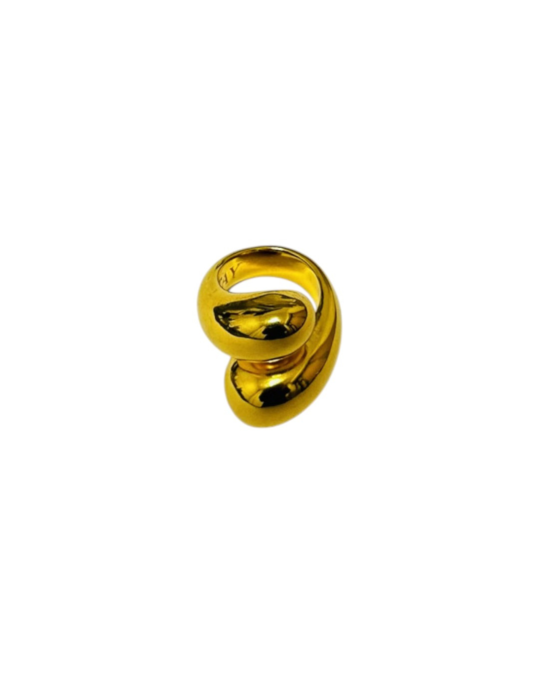 Gold Polished Suzanne Ring by Tay Jewellery on curated-crowd.com