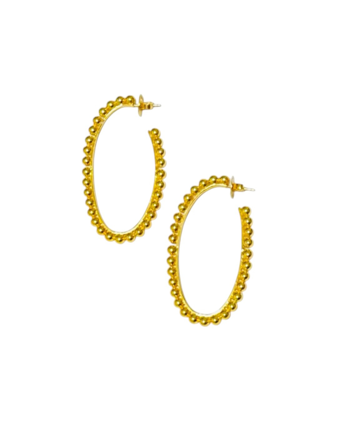 Large Nazreen Ear Hoops Earrings by Tay Jewellery on curated-crowd.com