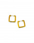 Square Hinged Ear Hoops Earring by Tay Jewellery on curated-crowd.com