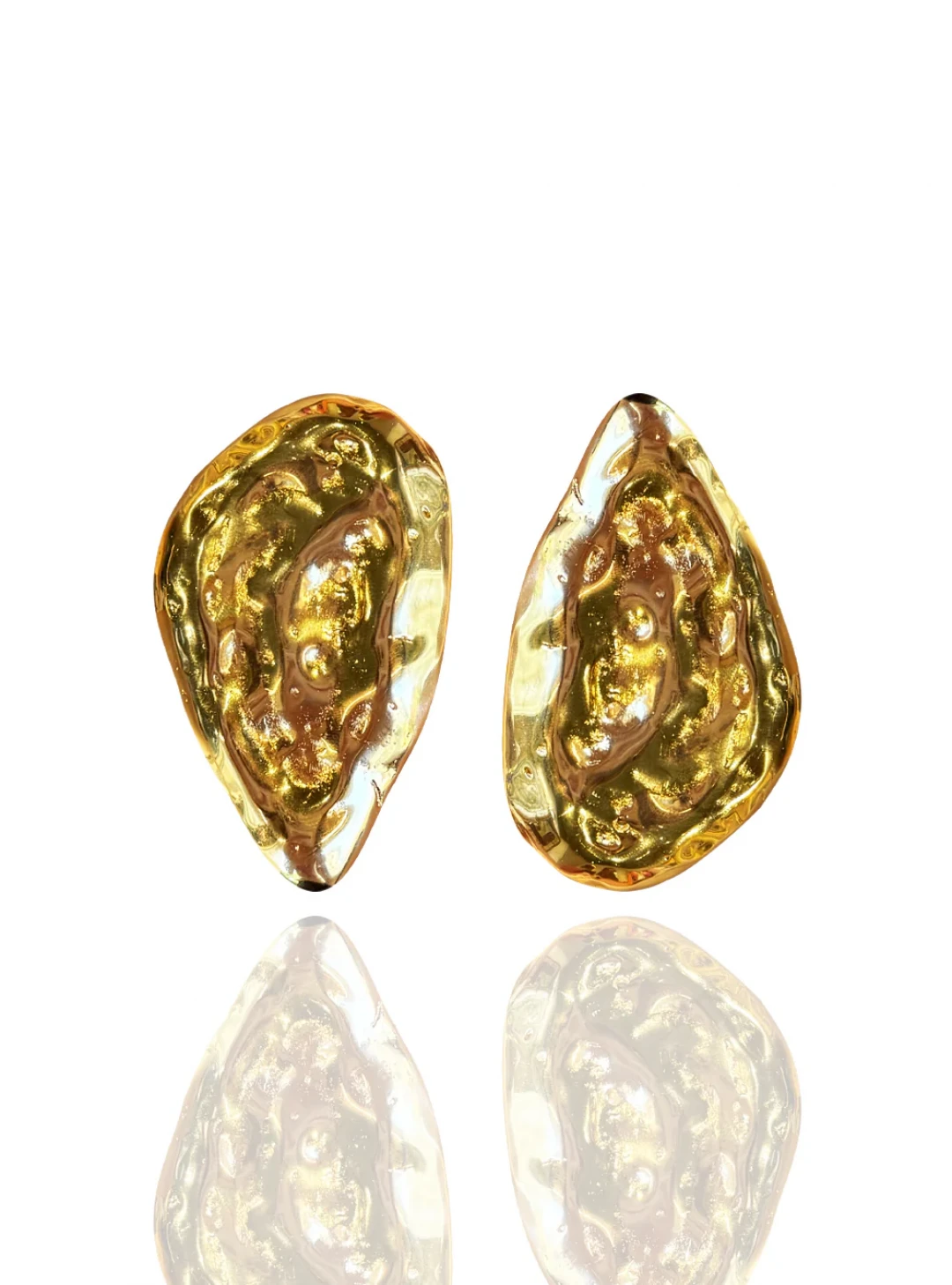 Jasper Earrings Gold by Jessica K on curated-crowd.com