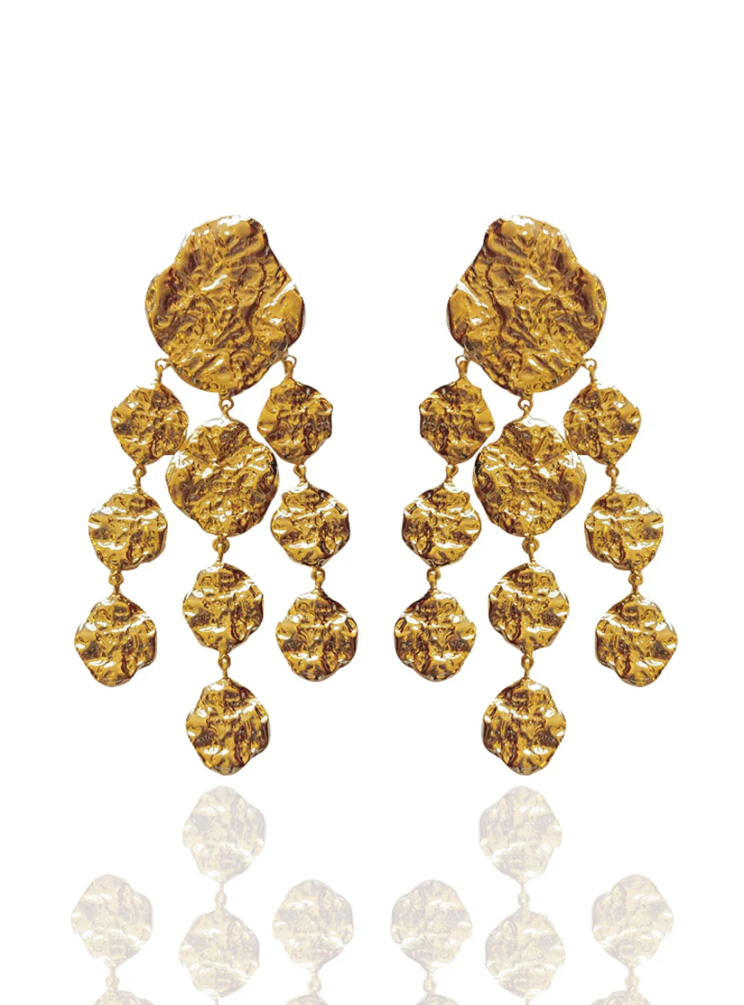 Phili Earrings Gold by Jessica K on curated-crowd.com