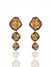 Nia Earrings Brown by Jessica K on curated-crowd.com