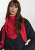 Cashmere Triangle Scarf in Post Box Red by LOOP Cashmere on curated-crowd.com