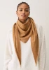 Cashmere Triangle Scarf in Earth Brown by LOOP Cashmere on curated-crowd.com