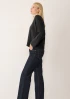 Ribbed Detail Lofty Crew Sweatshirt by LOOP Cashmere on curated-crowd.com