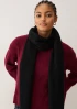 Bobble Scarf in Black by LOOP Cashmere on curated-crowd.com
