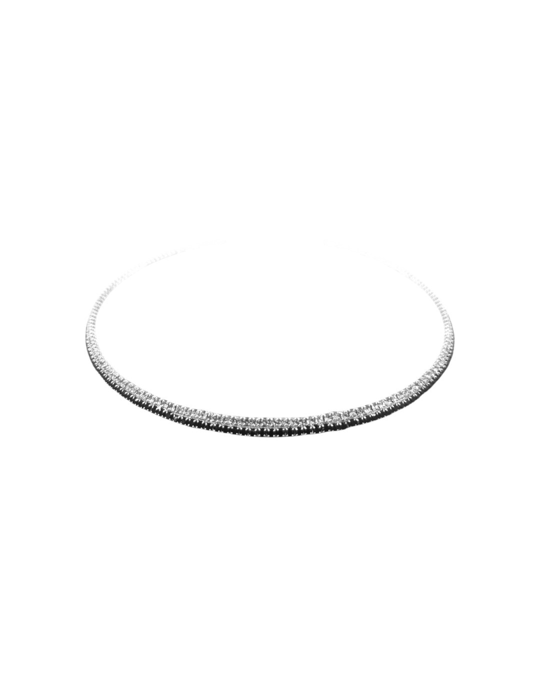 Obsidian Choker Black/White by Talita London on curated-crowd.com