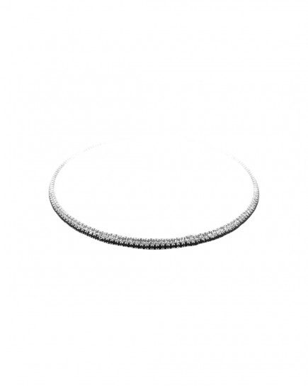 Obsidian Choker Black/White by Talita on curated-crowd.com
