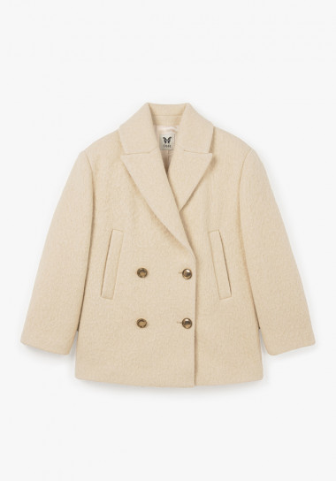 Jude Alpaca Wool Peacoat by FAYRI on curated-crowd.com