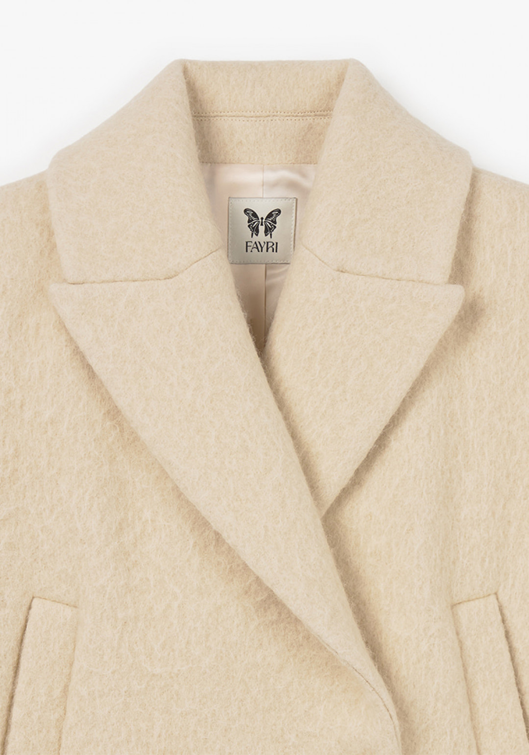 Jude Alpaca Wool Peacoat by FAYRI on curated-crowd.com
