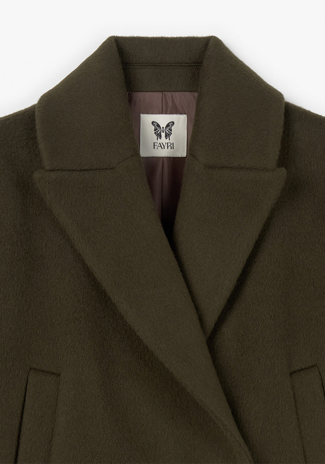 Jude Alpaca Wool Peacoat by FAYRI on curated-crowd.com
