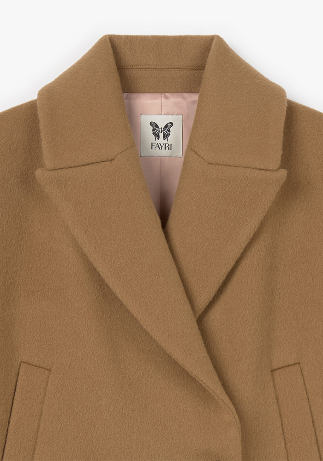 Jude Alpaca Wool Peacoat by FAYRI on curated-crowd.com