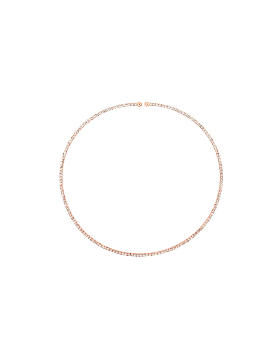 Inner Light Choker Rose Gold and White by Talita London on curated-crowd.com
