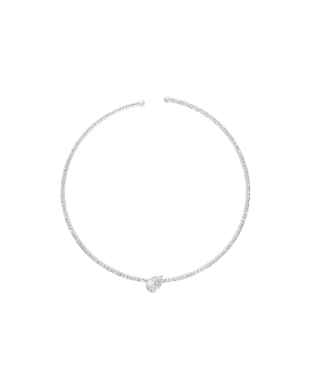 Resurrection Choker Silver and White by Talita London on curated-crowd.com