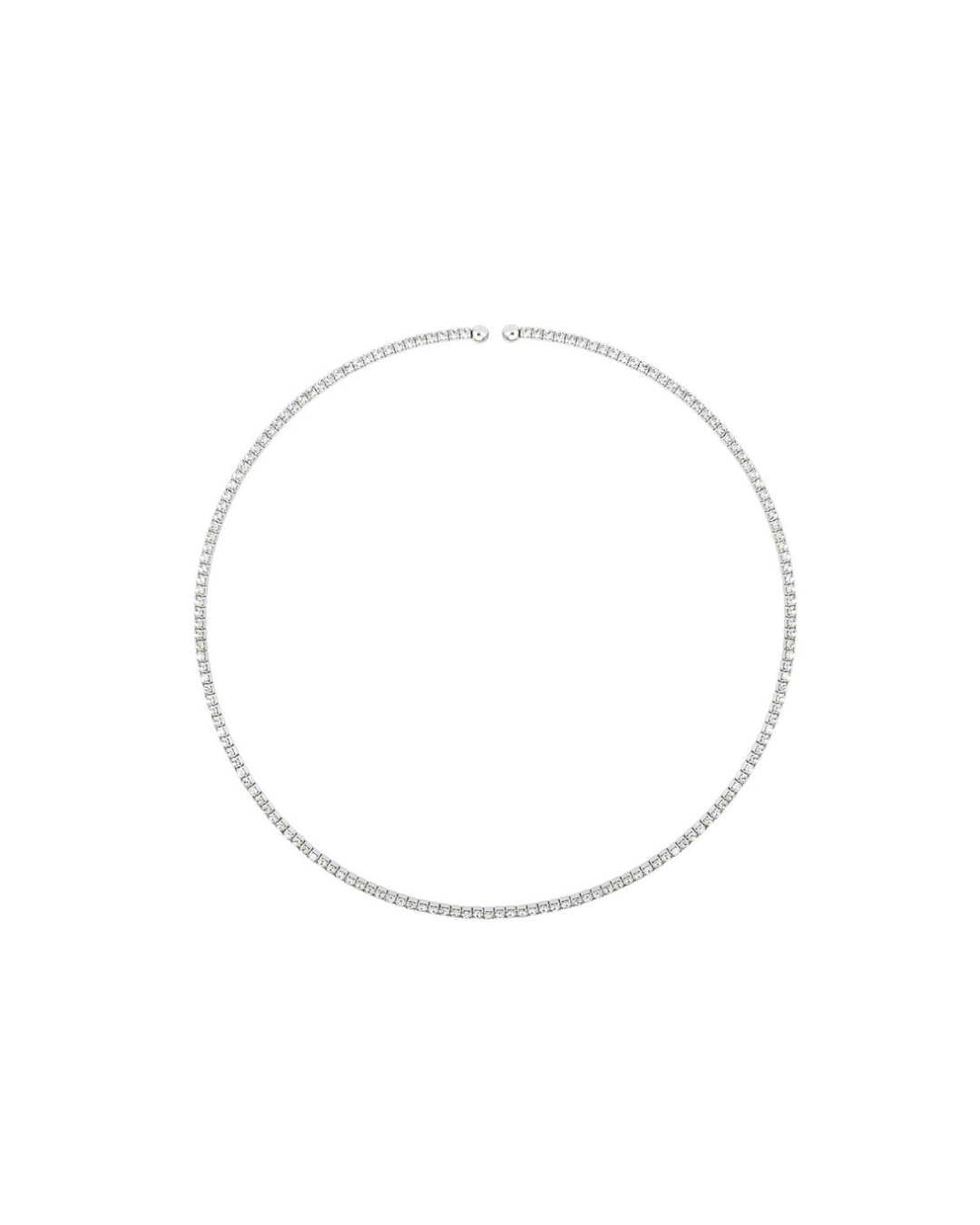 Inner Light White Gold Plated Choker by Talita London on curated-crowd.com