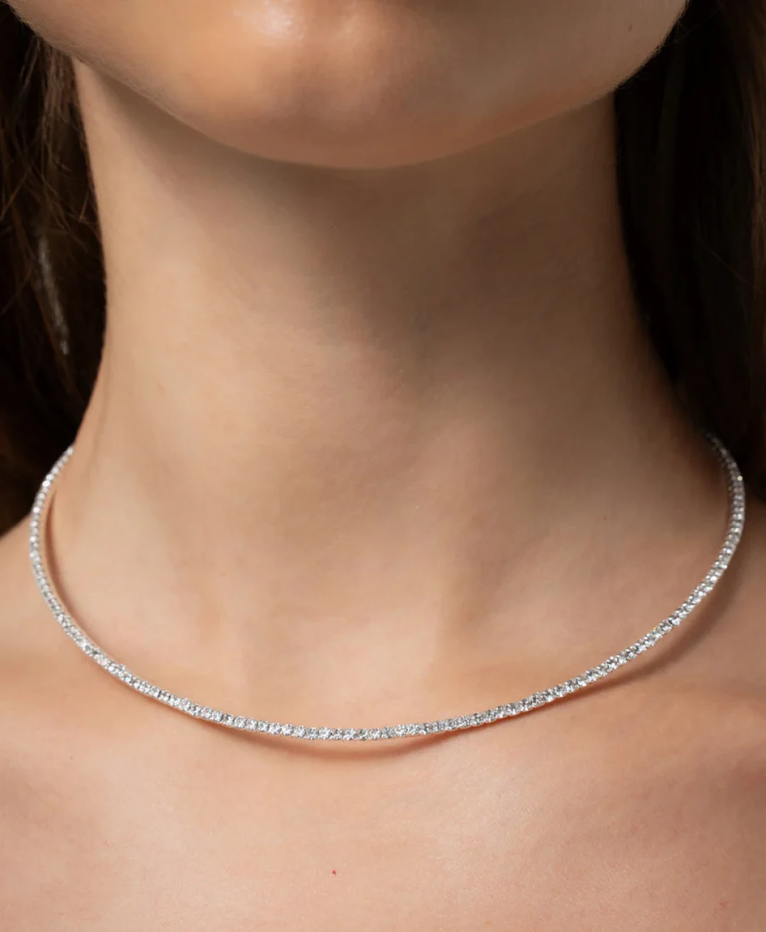 Inner Light White Gold Plated Choker by Talita London on curated-crowd.com