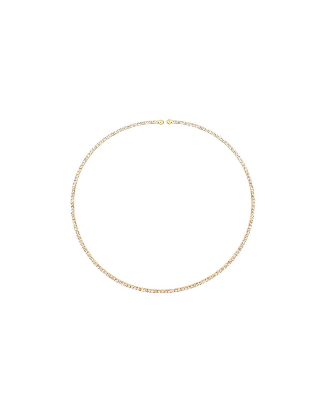 Inner Light Choker Yellow Gold and White by Talita London on curated-crowd.com
