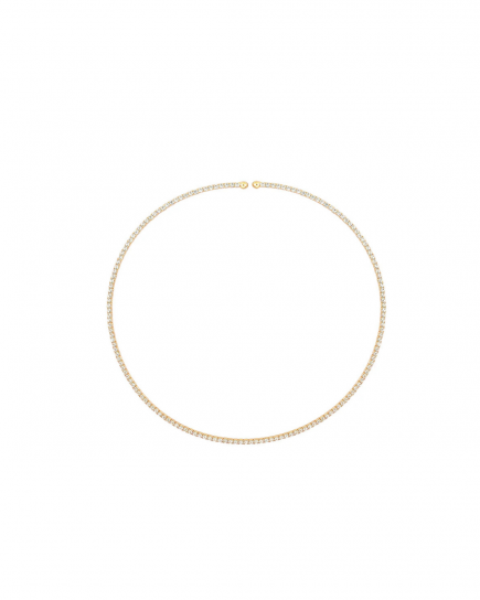 Inner Light Choker Yellow Gold and White by Talita London on curated-crowd.com