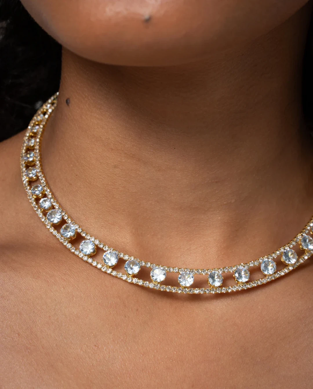 Legacy Choker Yellow Gold and White by Talita London on curated-crowd.com