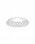 Echo Choker Silver and White by Talita London on curated-crowd.com