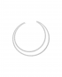 Labyrinth Choker Silver and White by Talita London on curated-crowd.com