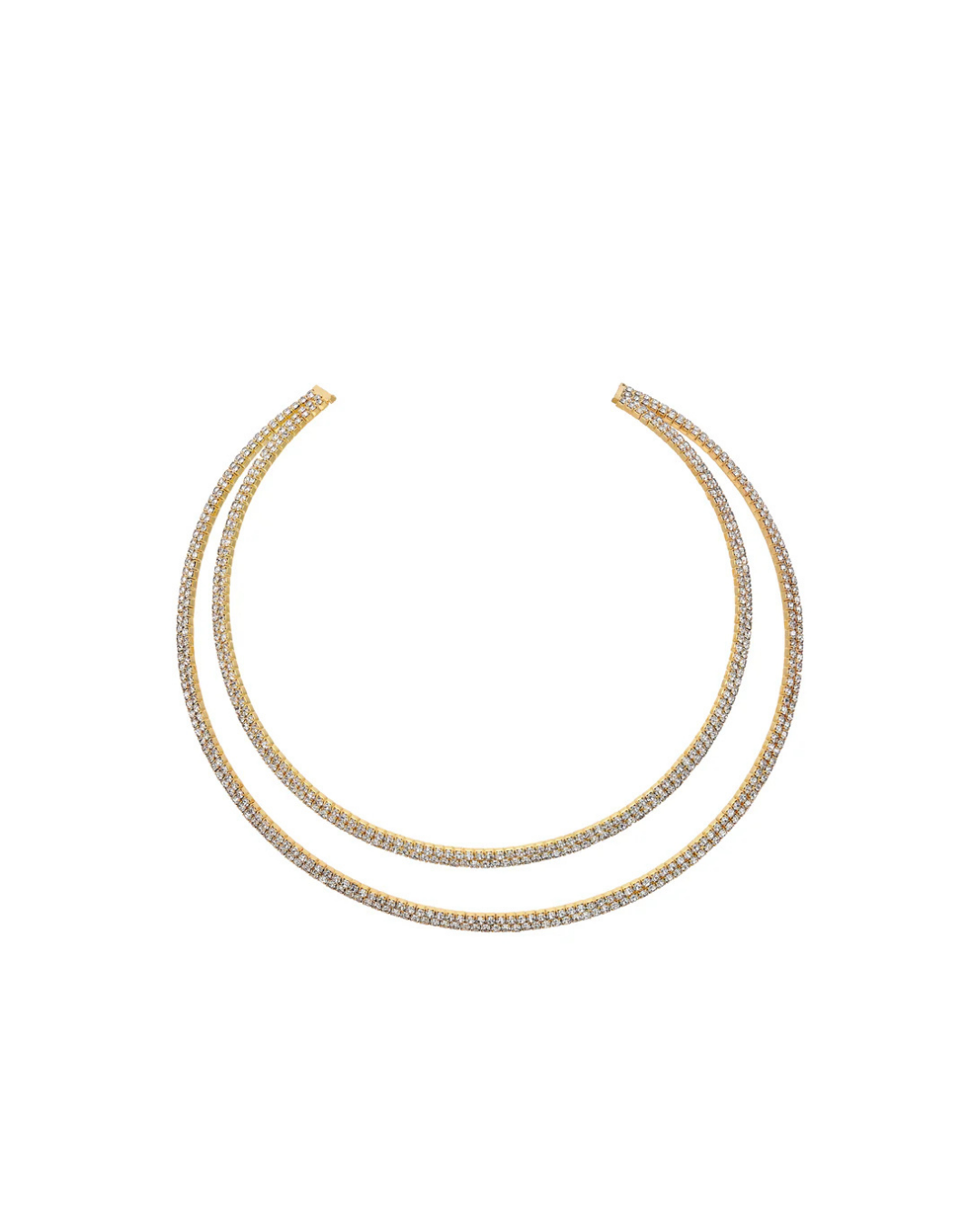 Labyrinth Choker Yellow Gold and White by Talita London on curated-crowd.com