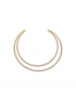 Labyrinth Choker Yellow Gold and White by Talita London on curated-crowd.com