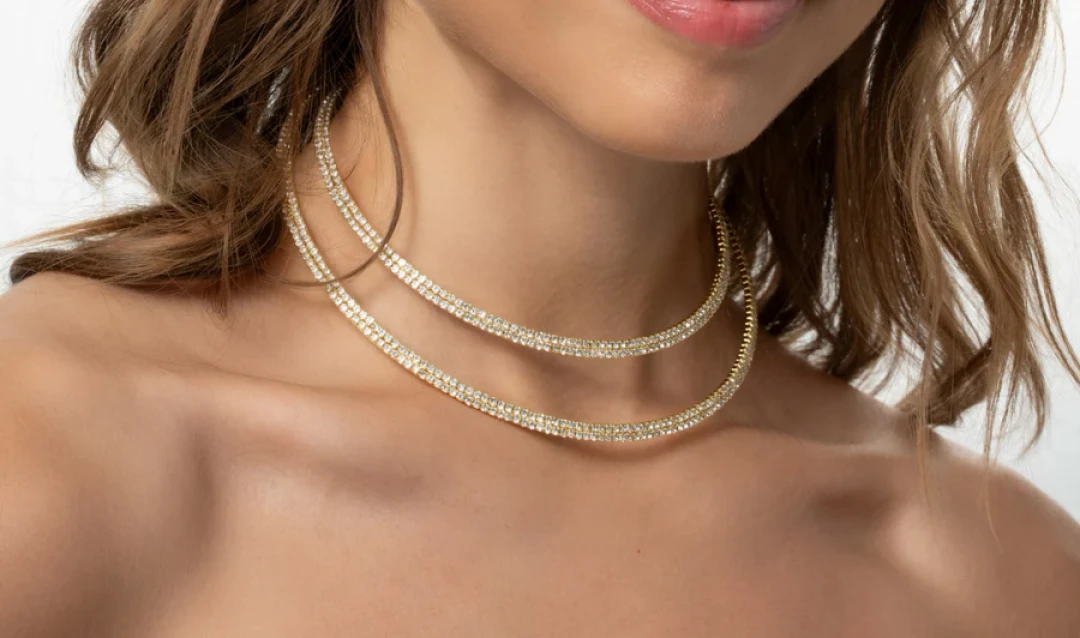 Labyrinth Choker Yellow Gold and White by Talita London on curated-crowd.com