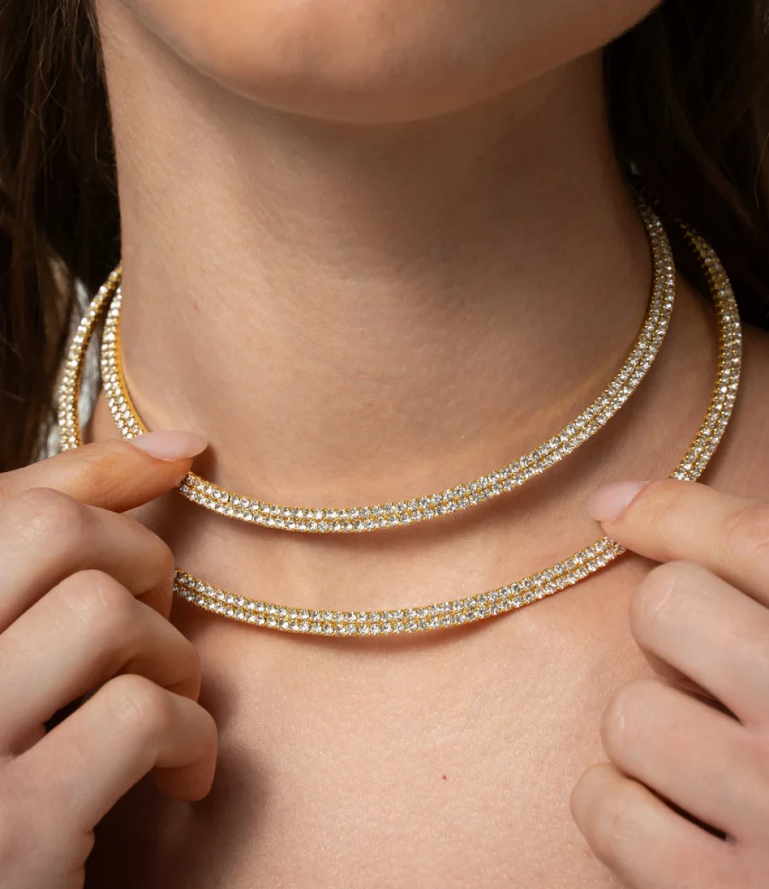 Labyrinth Choker Yellow Gold and White by Talita London on curated-crowd.com
