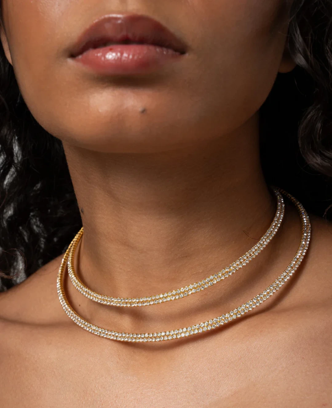 Labyrinth Choker Yellow Gold and White by Talita London on curated-crowd.com