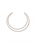 Labyrinth Choker Rose Gold and White by Talita London on curated-crowd.com