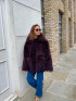 Isabelle Shearling Coat in Bordeaux by Curated Crowd Collective on curated-crowd.com