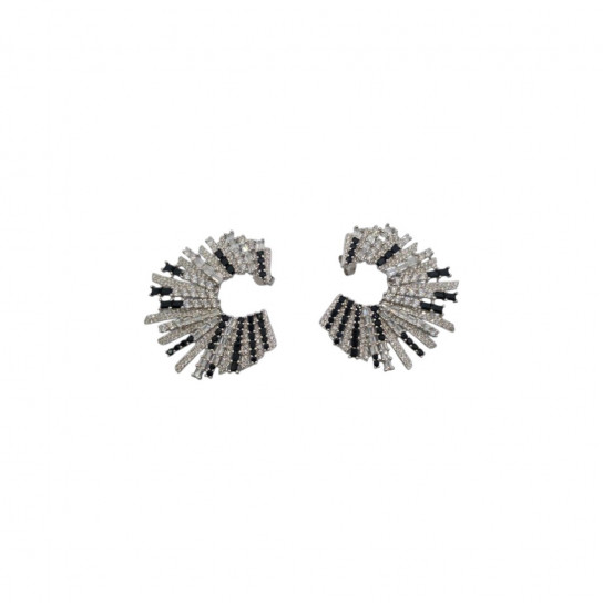 Starstruck Earrings Black and White by Talita London on curated-crowd.com