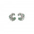 Starstruck Earrings in Green and White by Talita London on curated-crowd.com